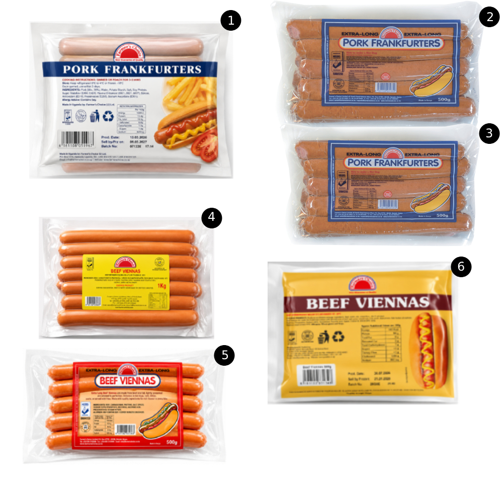 Frankfurters and Viennas