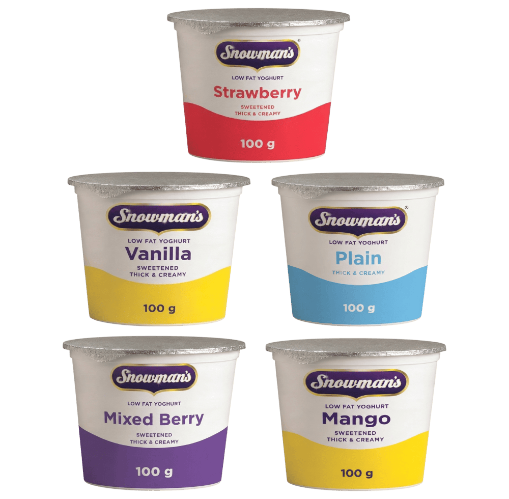 Snowman's Thick & Smooth Yoghurt cups - 100g
